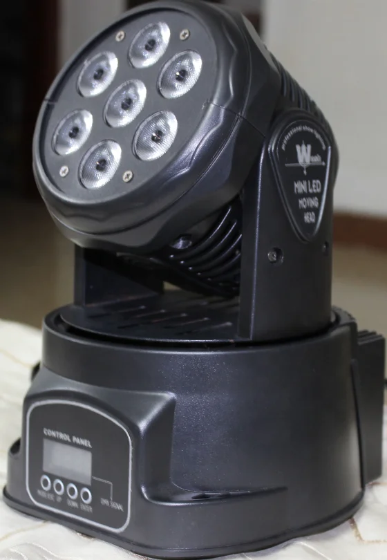 High Lumen 7pcs LED Stage Lights 80W RGBW Led MIni moving head Lighting 4 In 1 Led The Lamp