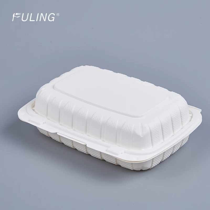 restaurant togo plates plastic disposable trays white compartment microwaveable prep food tray with lid/cover