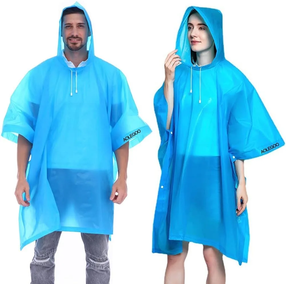wholesale Portable EVA universal emergency disposable waterproof beautiful raincoats