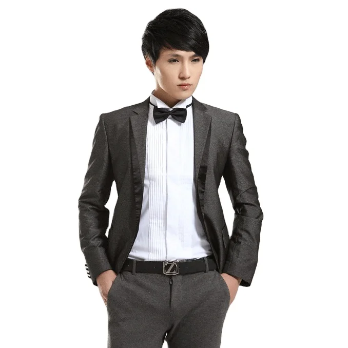 OEM/ODM рубашка под смокинг в французском стиле с воротником в форме крыла для мужского свадебного ужина