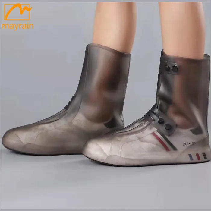 Waterproof Reusable Non-slip PVC Protective Boot Covers Rain Snow Overshoes Shoe Covers Case