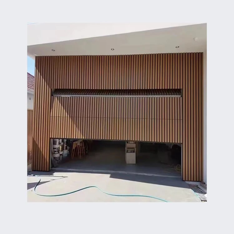 Top Selling Residential Modern Flush Sandwich Panel Automatic Sectional Overhead Steel Garage Door For Homes