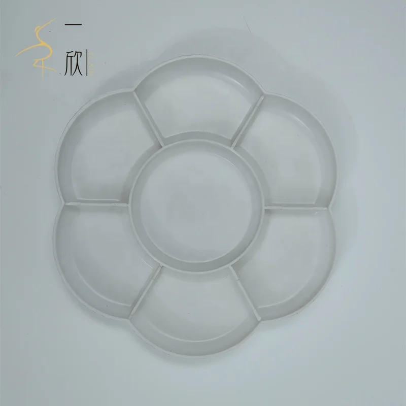 Hot selling tray 7 wells Acrylic Painting Palette  Artist Paint Color Mixing Trays palette custom palette  for painting