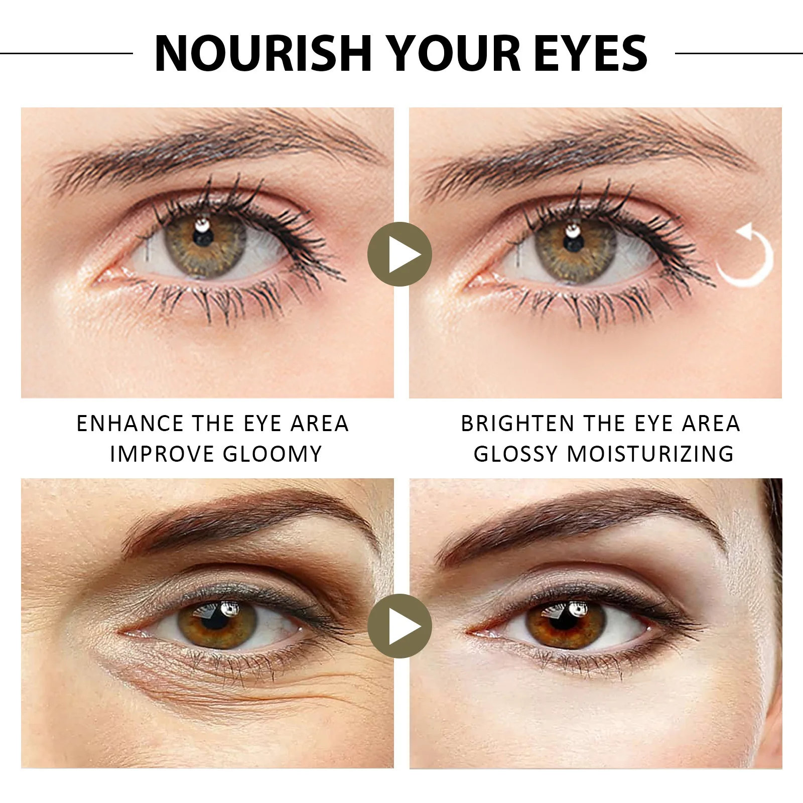 EELHOE Collagen Crystal Eye Mask Lifting Eyes Around Skin Lightening Moisturizing Collagen Eye Gel Pads