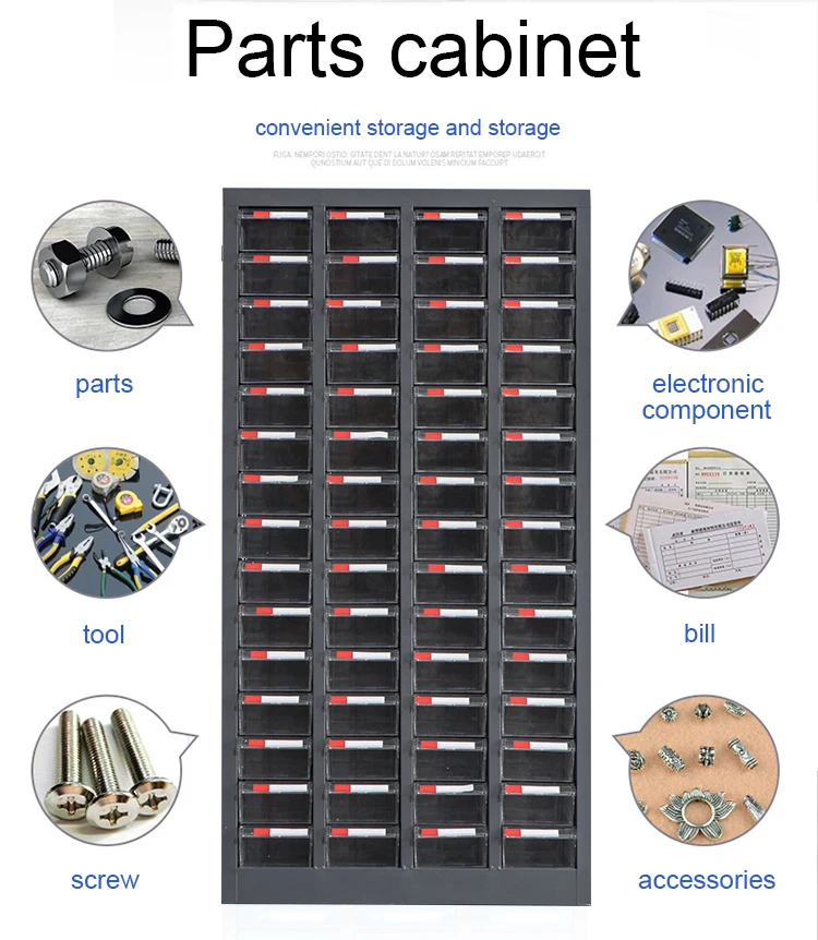75 drawers  electronic parts screw store plastic drawer cabinet