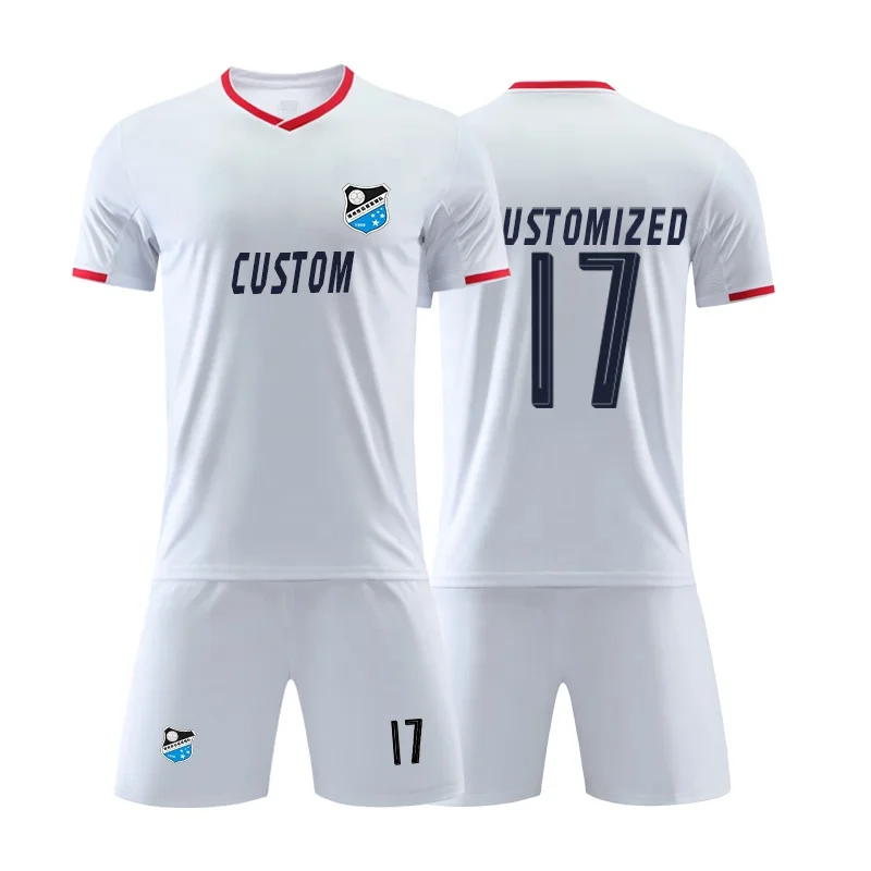 Wholesale Cheap Socks Woven Soccer Uniforms 21/22 Soccer Uniform Manufacturer Custom Logo Soccer Uniform Images