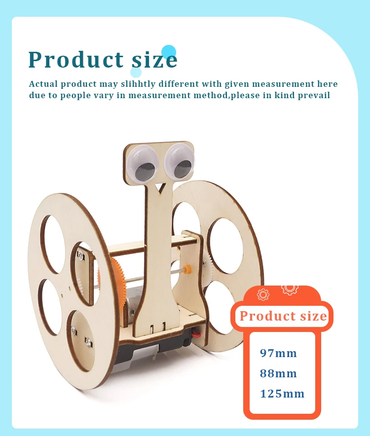 Diy Wind Power Station Wooden Engineering Toys Physical Teaching Instruments Toys Stem Science Kit for Kids .