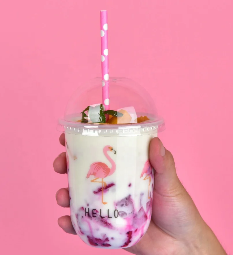 
New Design PET U Type Plastic Cup 