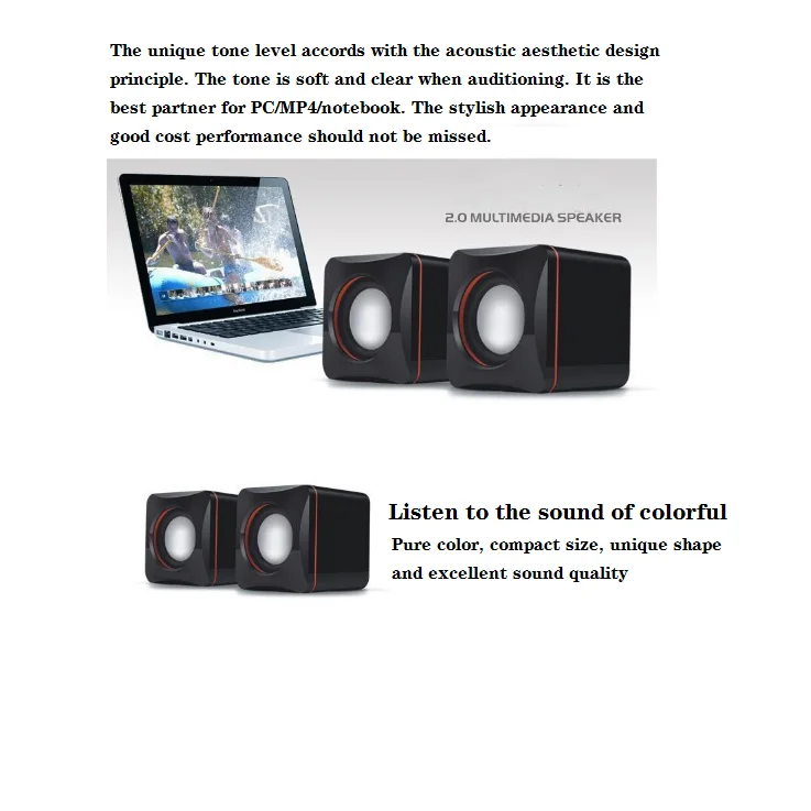 Portable small design  amplifier speakers  USB2.0 home theater system speaker sound equipment/amplitiers/speaker