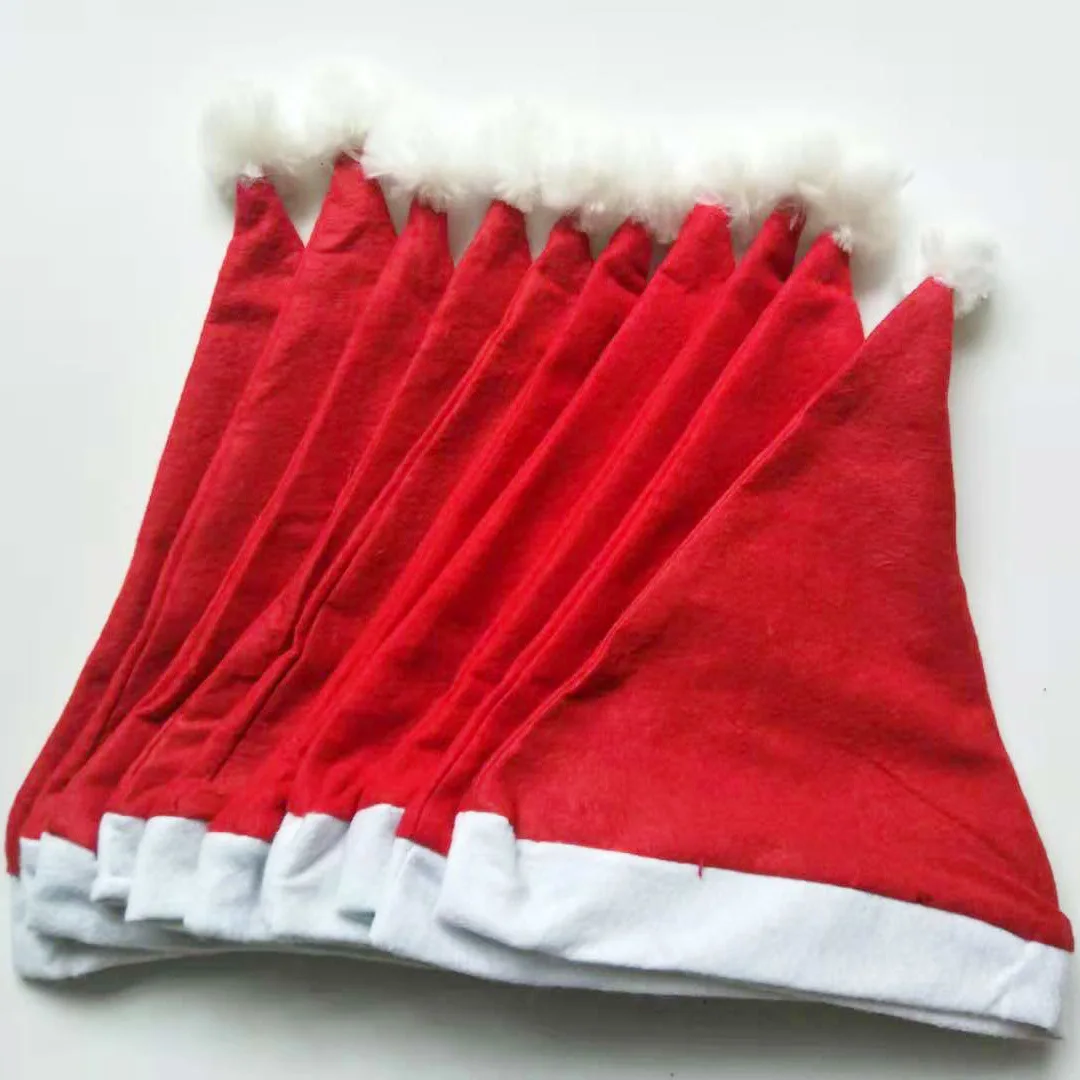 Christmas Hat Santa Hat Xmas Santa Claus Hats Adult Bulk Christmas Party Supplies
