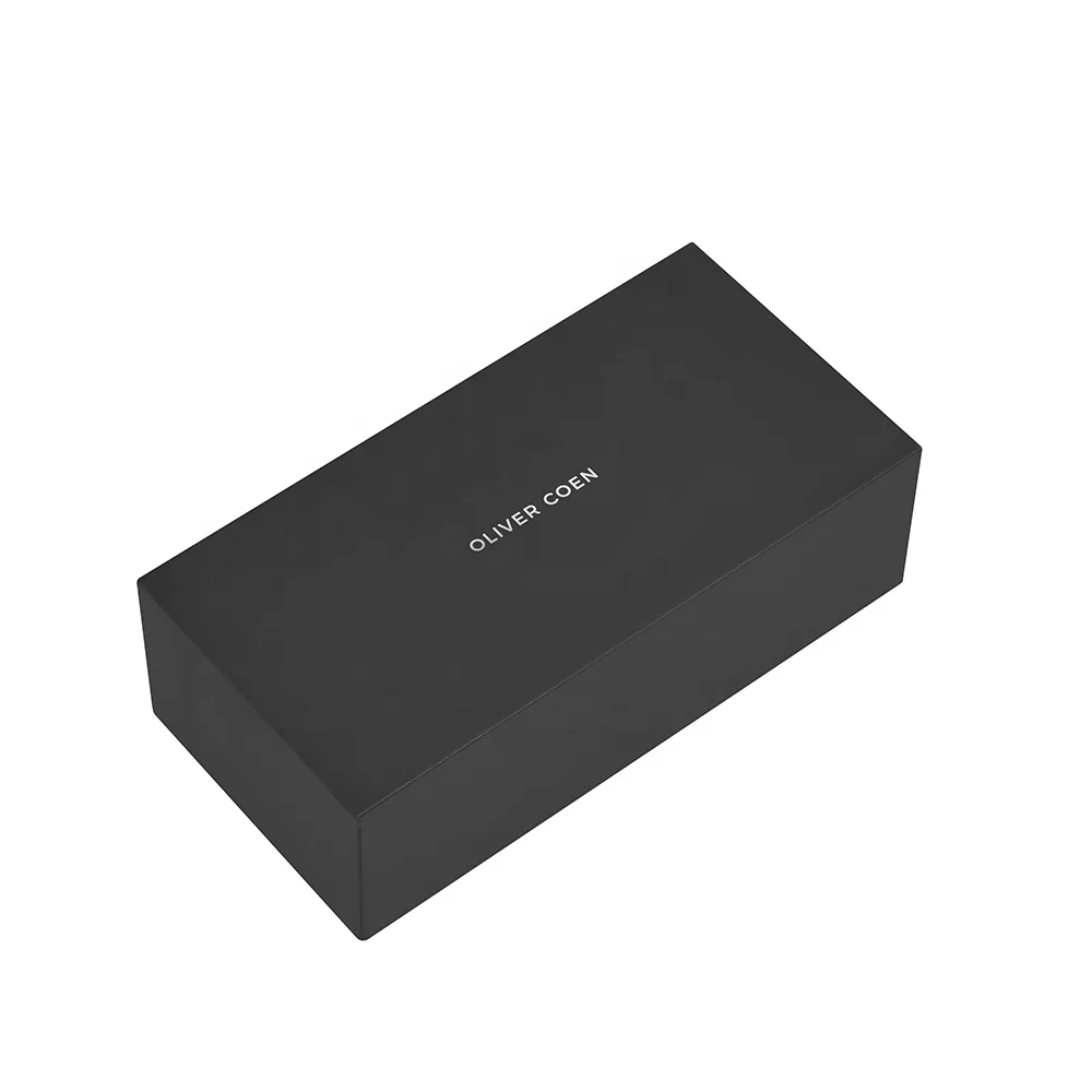 Premium Black Matte Soft Touch Lamination Silk Finish Rigid Cardboard Electronic Product Packaging Box with EVA insert