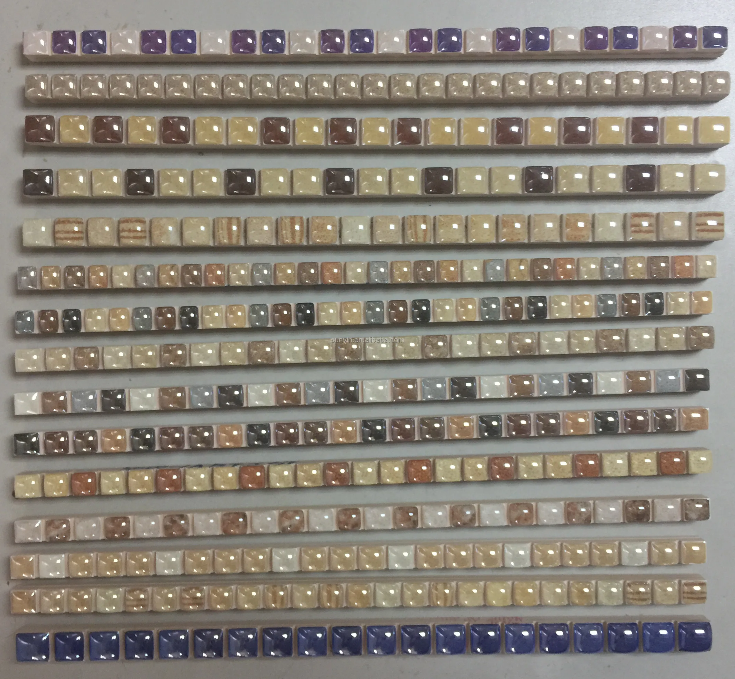 Gold Trim Tiles Silver Pencil Border Tile 40x300mm Price in FOSHAN