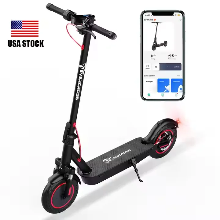 Green Urban Hybrid Turbo EU UK Stocks Fast Speed Fold City E-scooter EVERCROSS EV10K Pro 500W E-Scooter Fast Delivery