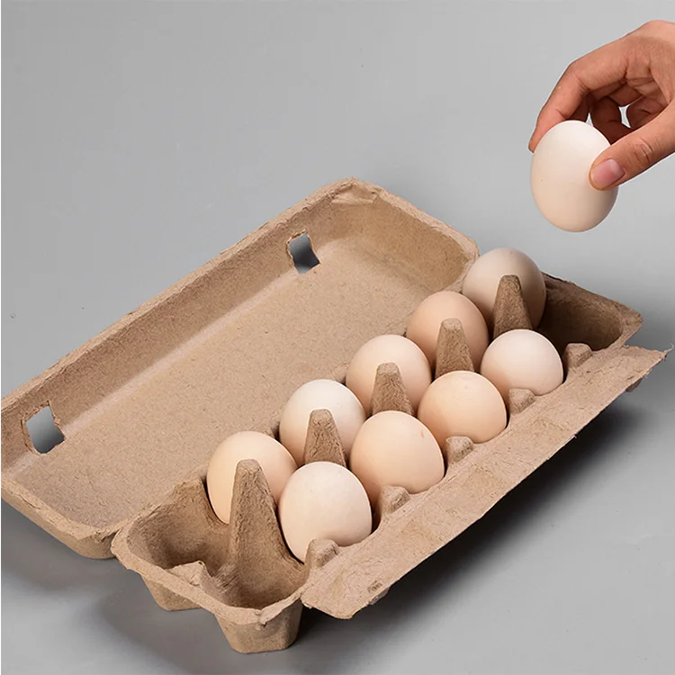 biodegradable custom design fiber paper pulp molded 12 holes chicken eggs cartons trays