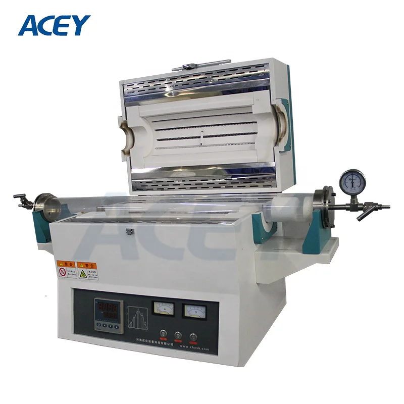 Laboratory High Temperature Tube Furnace 1200 1400 1700C Max Heat Vacuum  Lab Equipment