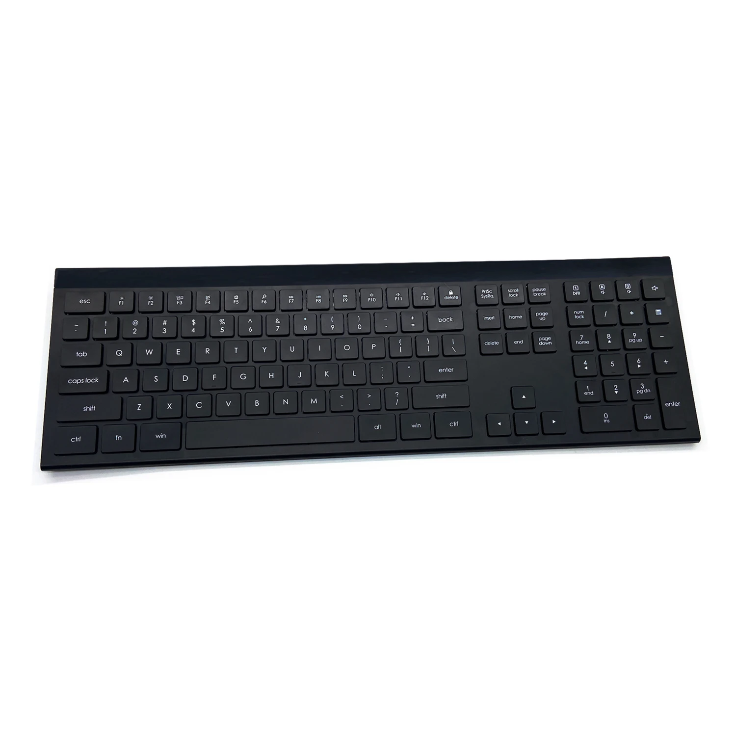 Oem Full Size Spanish Latin Multi-Devices Blue tooth Wireless Keyboard With Rechargeable Battery
