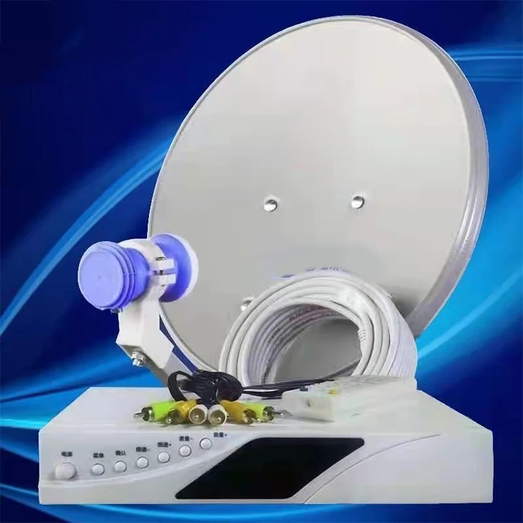 S KU-60 big parts0.5mm-0.6mm KU band 65cm satellite dish antenna ground mount tv antenna