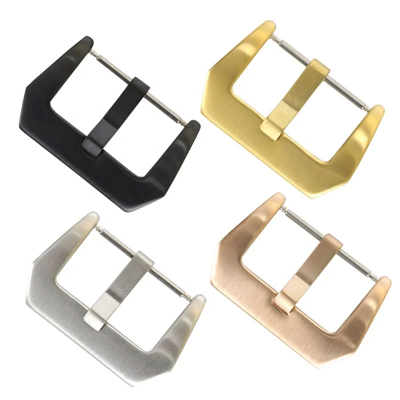 High quality shiny matte18mm 20mm 22mm 24mm 26mm stainless steel watch clasp for leather strap Panerai watch buckle