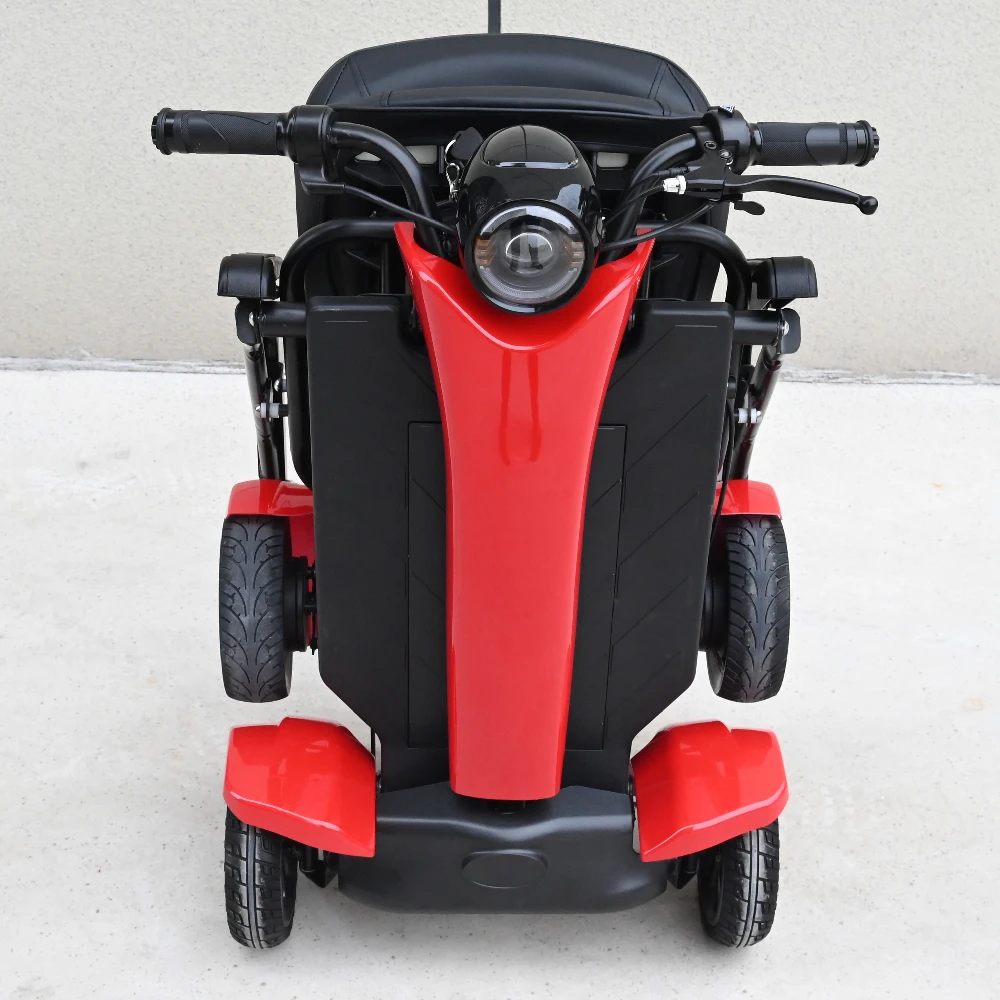E-moped portable folding powerful mobility quadricycle auto-folding seniors scooter Handicap Scooter for seniors