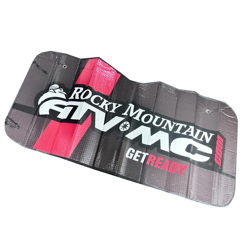 Customized Foldable Retractable Car Front Window Sunshade Windscreen Bubble Foam with Durable Polyester Sun Protection Cover
