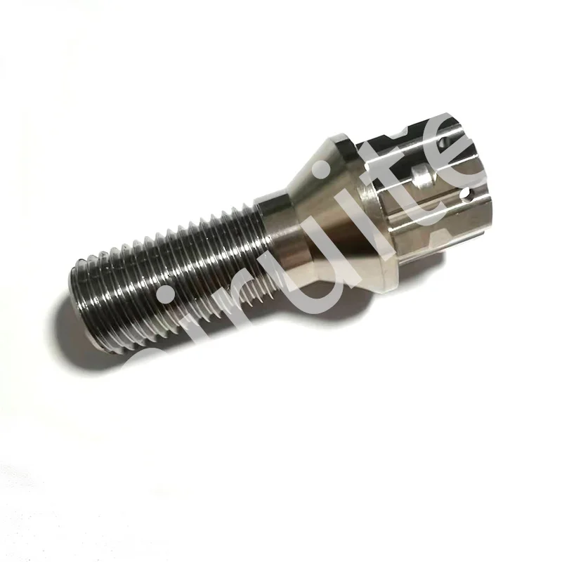 Gr5 m12x1.25 60 degree  cone seat  titanium wheel bolt for car