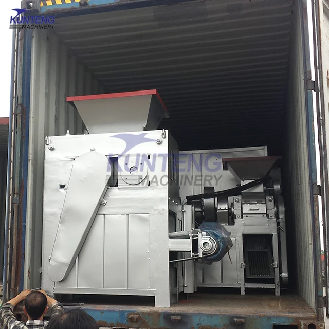 China Manufacturer Ball Pressing Machine For Pulverized Charcoal Coal Powder New Design Rice Wood Husk Charcoal Making Machine