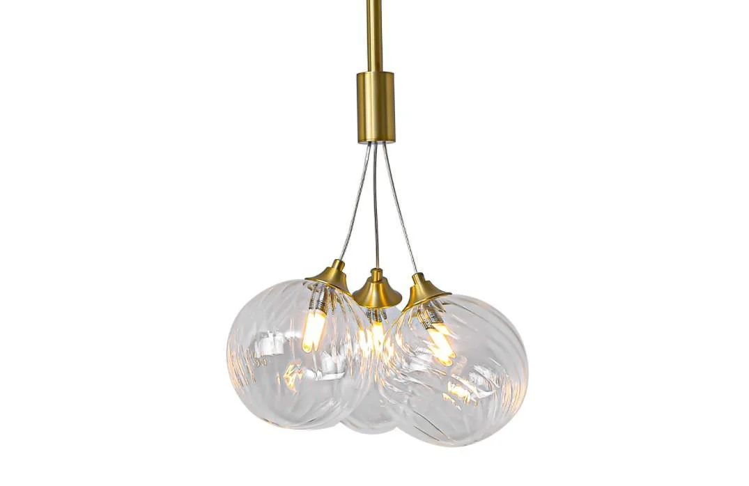 Favourite Glass Ball Pendant Lamp Modern House Gold Brass Lights Nordic Chandeliers And Suspensions