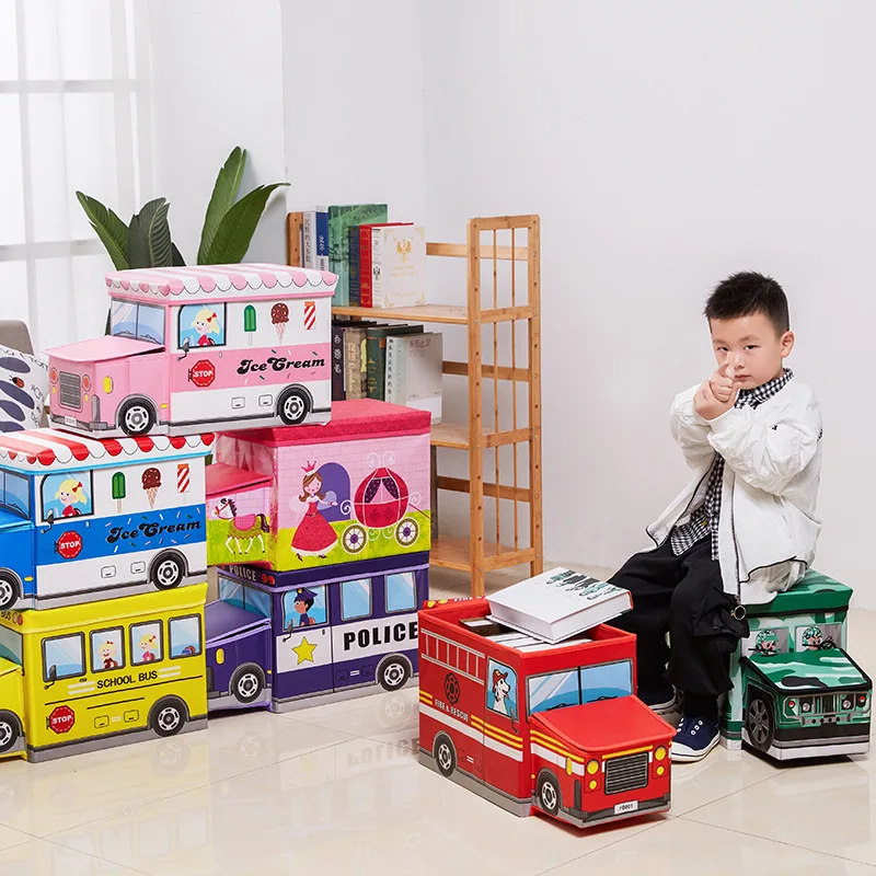 Modern New Design Cube Ottoman Storage Stool For Home Furniture