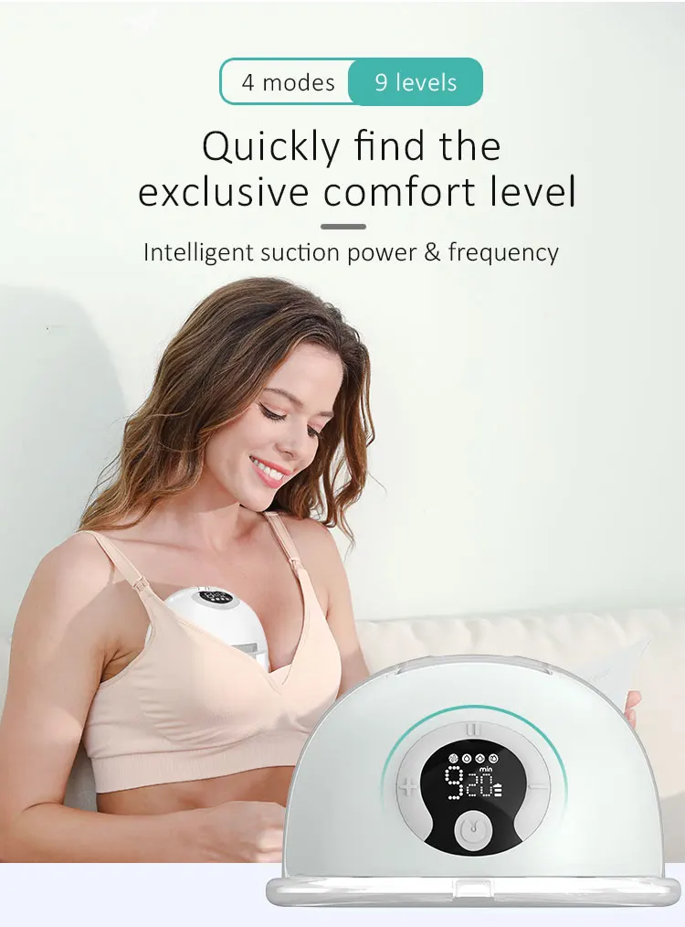 2024 Factory Wholesale New Breast Pumps BPA Free With LCD Display Silicone Portable Wireless Electric Wearable S32 Breast Pump