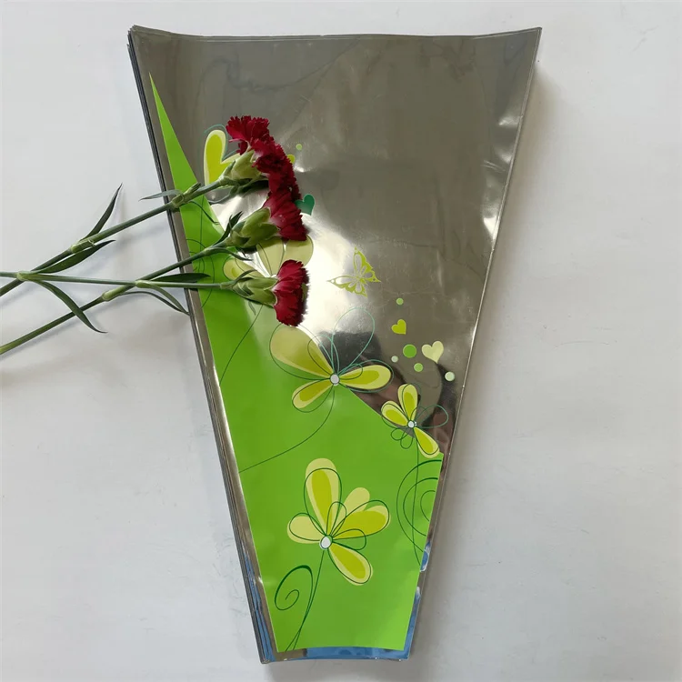 Clear custom printing party activity festival colored grade quality cheapest wholesale flower bouquets sleeves bag packing