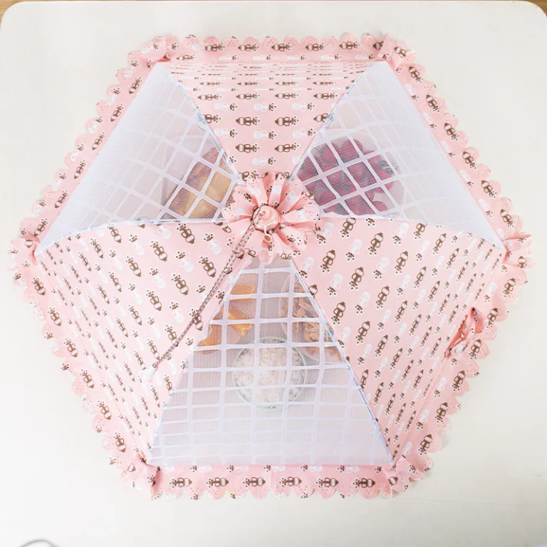 
Kitchen Room Dining Room food Covers Outdoor Food Covers Net Picnic Food Covers For Outside Collapsible Print Mesh Food Covers 