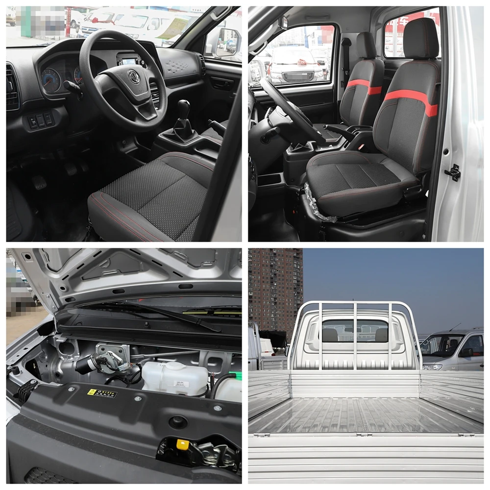 Excellent Performance Dongfeng Gasoline 120 Horsepower 3.6M Single Row Fence Mini Truck High-Quality Light Truck for Sale