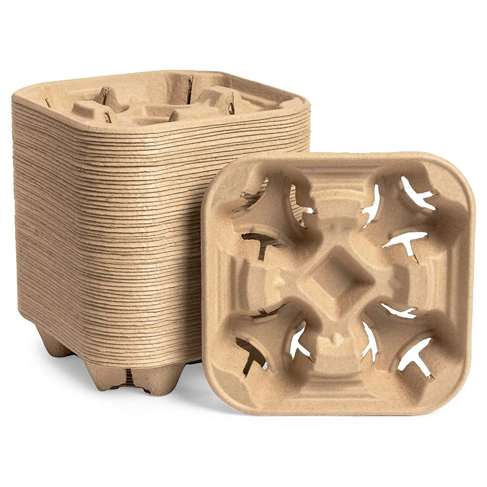 New Cafe Milk Restaurant Drink Takeout Packing Tools Paper Cup Holder Tray
