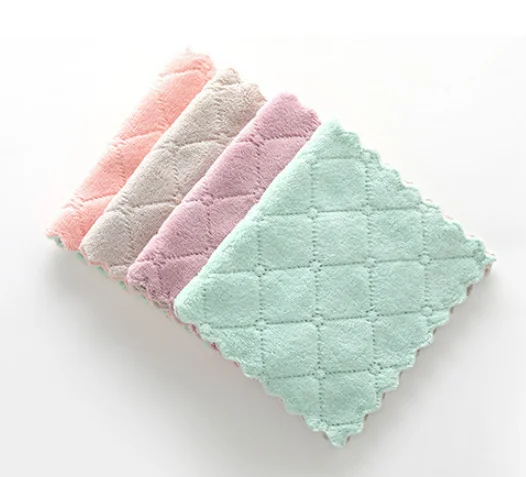 
Super Absorbent Household Cleaning Towel Kichen Tools Microfiber Kitchen Dish Cloth 