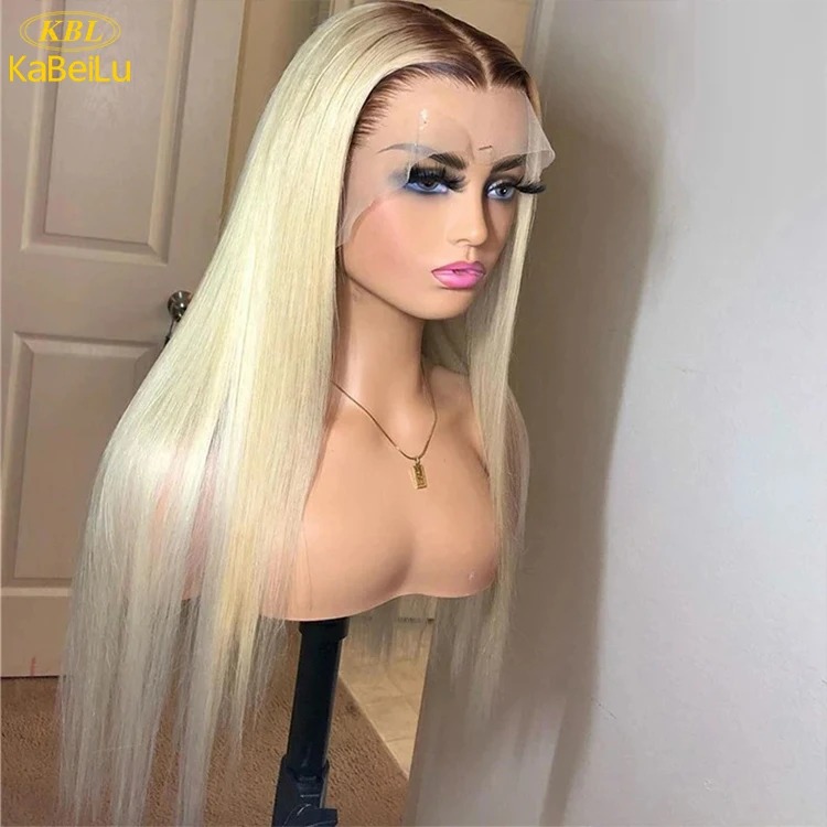 Hot Sale 40 inch Blonde 613 Full Lace Wigs Wholesale Transparent Full Lace Human Hair Wigs Virgin Brazilian Human Hair Wigs
