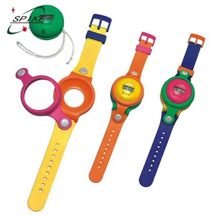 Promotional toy watch cheap plastic colorful yoyo watch