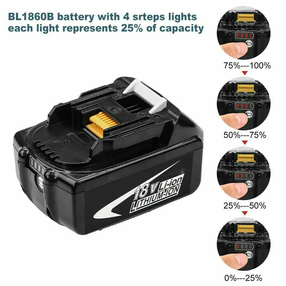 Литий-ионная аккумуляторная батарея для Makita BL1850 18 в 5 0 А · ч