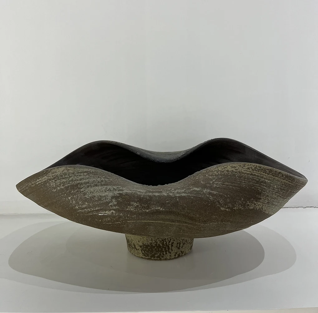 unique and rustic bowls are made with high fire clay Rustic Centerpiece Bowl Irregular Shape Ceramic Bowls