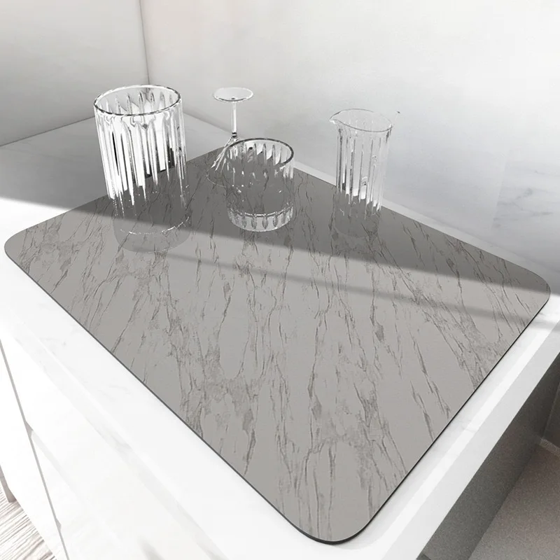 Factory Made Mat for drying dishes Custom Coffee Machine Dish Drying Mat Water Absorbent Coffee Machine Mat