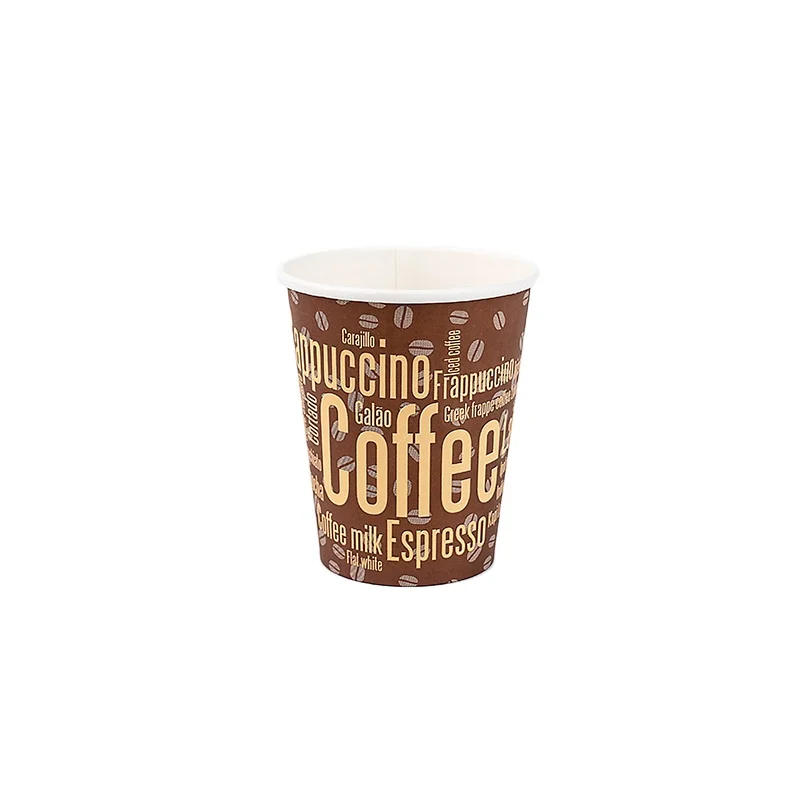 Food grade 8oz paper cup price design customized disposable manufacturer various size hot cocoa cups coffee single wall cup