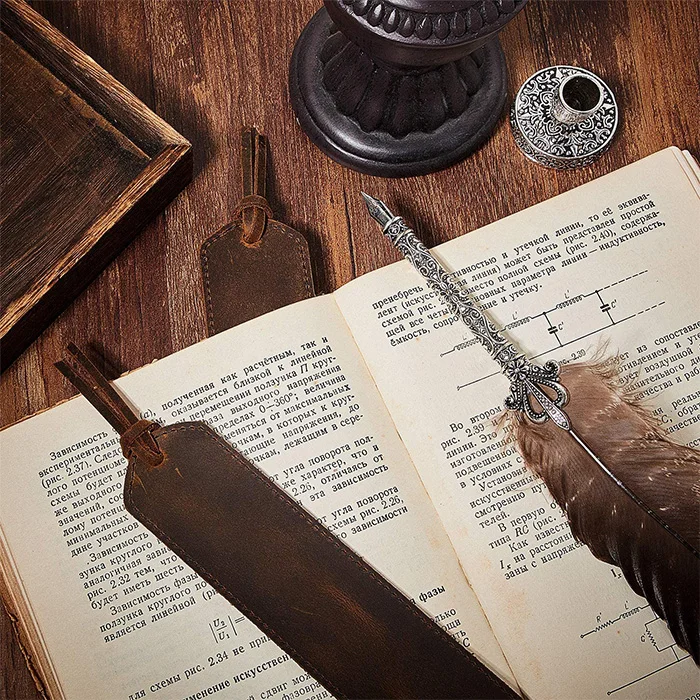  В наличии классические Прошитые закладки для книг кожаные маркеры страниц мужчин женщин