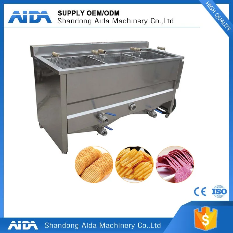 Automatic Industrial Frozen French Fries Production Line Potato Chips Machine