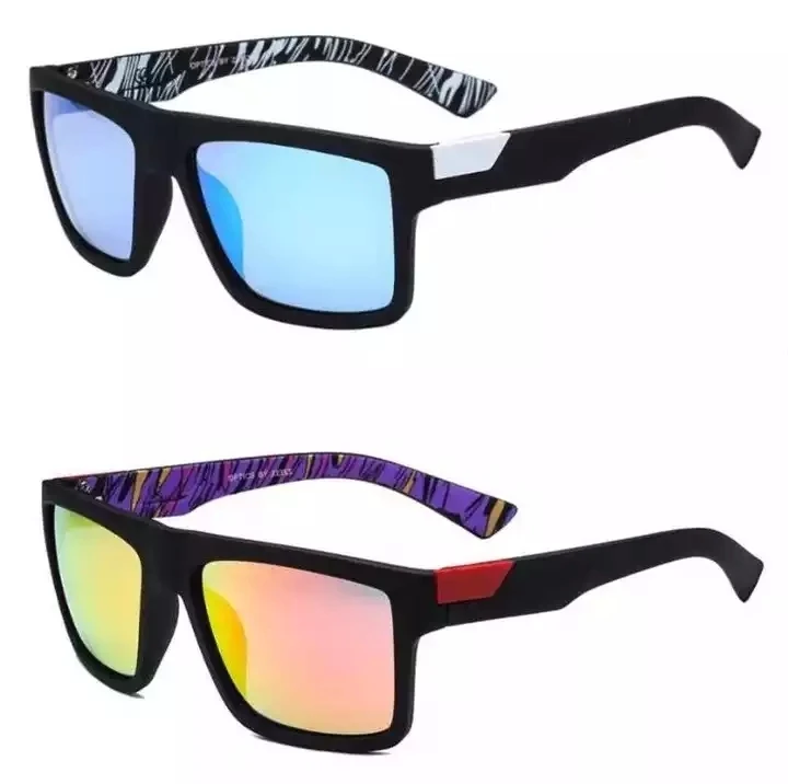 Retro Square Sunglasses Men hot  Brands Designer Reflective Coating Sun Glasses quality UV400 Sunglasses