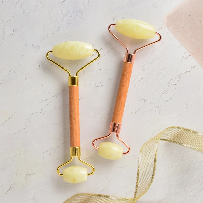 
Yellow gua sha jade roller ball wholeseller for face guasha massage 