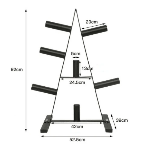 Wholesale Home Fitness Equipment Large Hole Barbell Display Rack Gym Storage Rack for Bar Pieces-Golf Inspired Fitness Gear