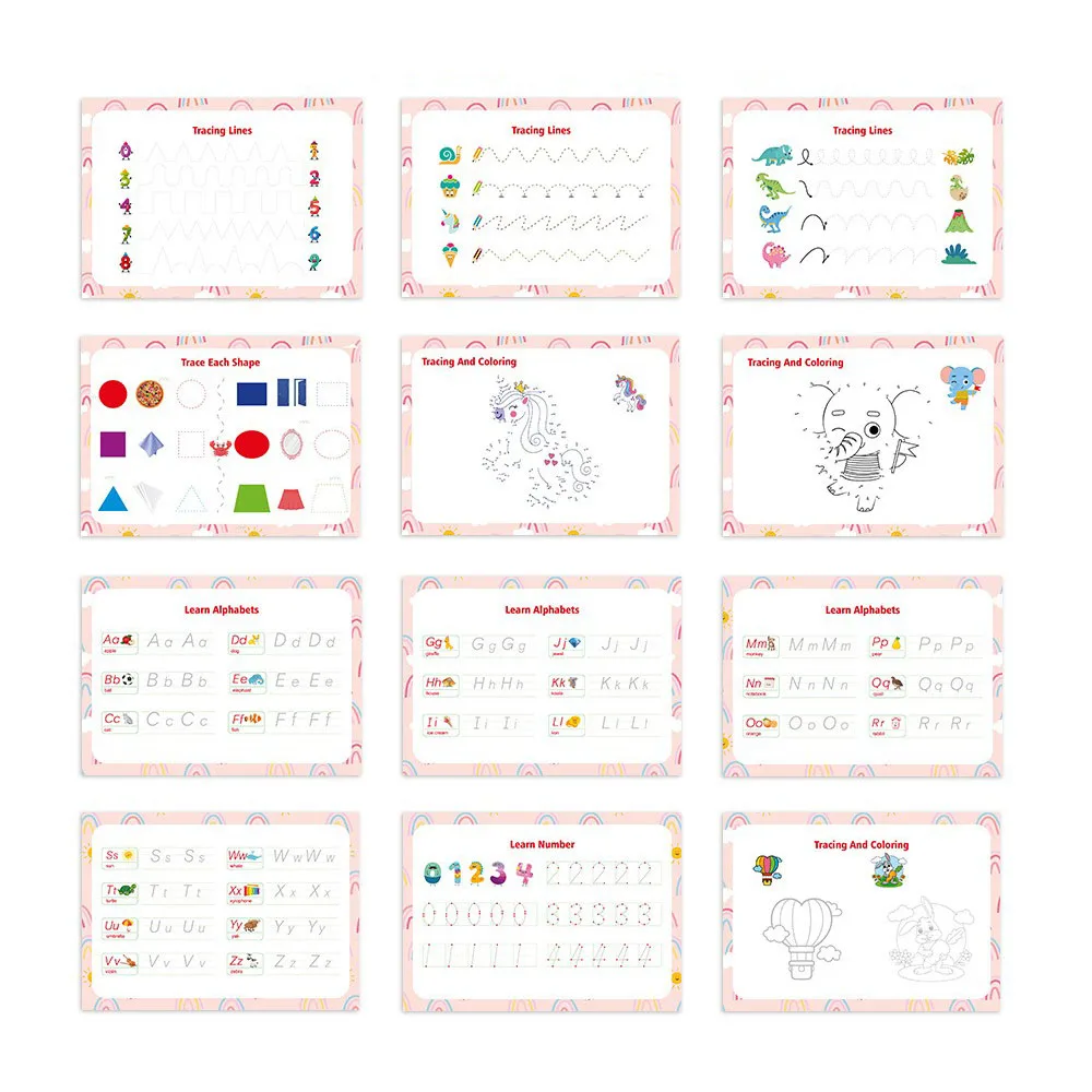 Preschool Learning Montessori Busy Quiet Book Toddlers Autism Sensory Kids Educational Toys Gift