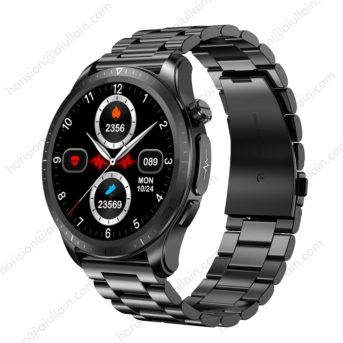 Aiullain E420 Smart HRV health watch HD large screen, ECG real-time ECG analysis ECG band monitoring non-invasive blood sugar