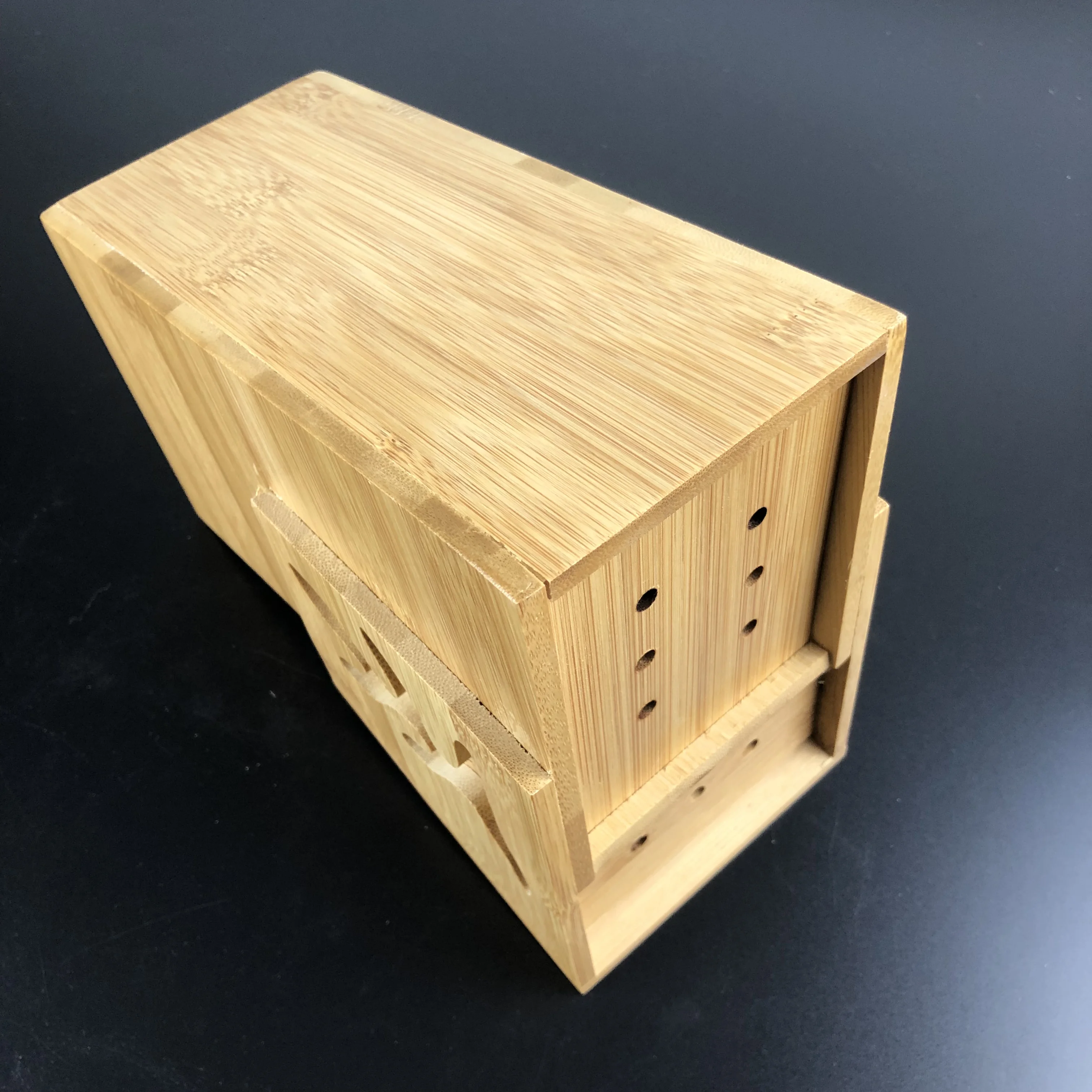 Hot Selling Bamboo Universal Knife Block Multifunction Knife Holder With Scissors Rack Kitchen Knives Set Block Stand Tool Rest