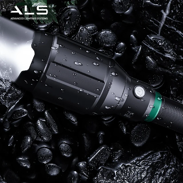 ALS 3500lm 600meters extremely long range flashlight super construction bright flashlight