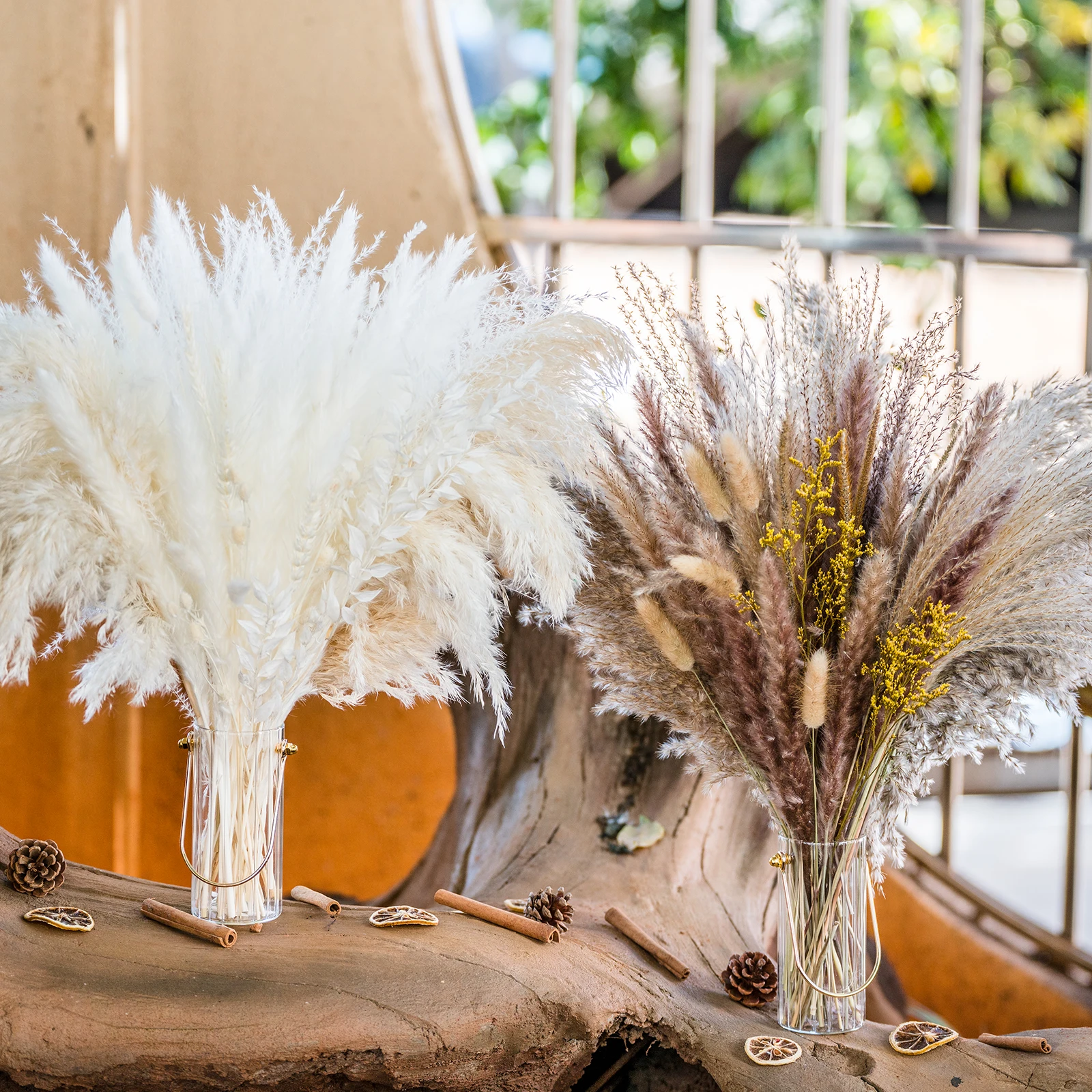 80 pcs boho home decor pampas new product ideas 2022 boho flowers pampas grass wedding supplies